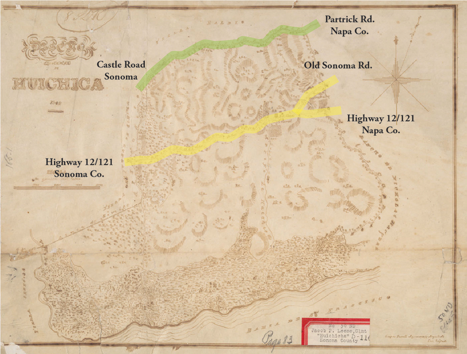 Diseño, el Rancho de Huichica_1844-A XX